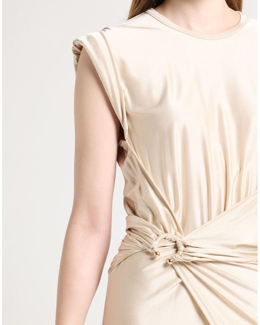 Rabanne Natural Maxi Dress Viscose, Elastane