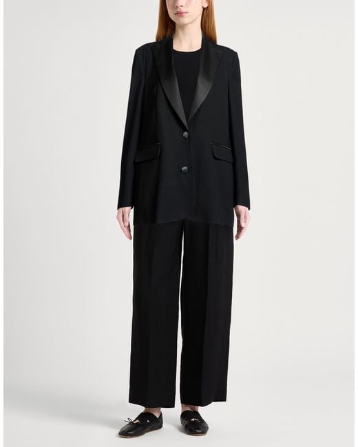 MAX&Co. Black Blazer Viscose, Wool