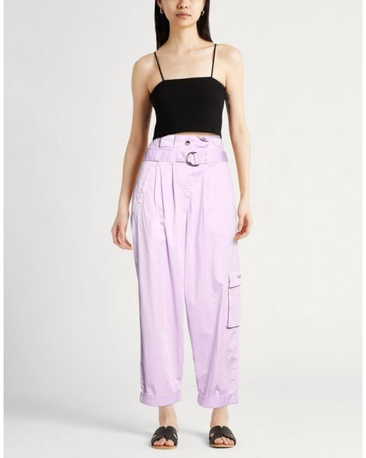 Liu Jo Pink Pants Cotton, Elastane