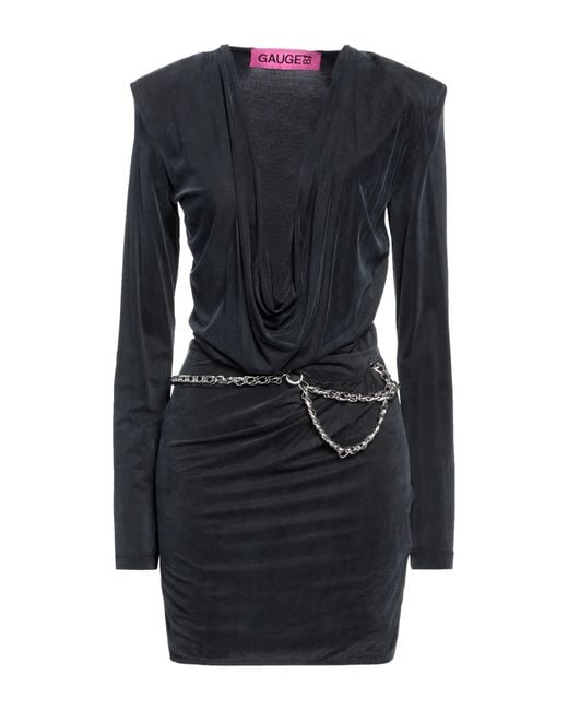 GAUGE81 Black Mini-Kleid