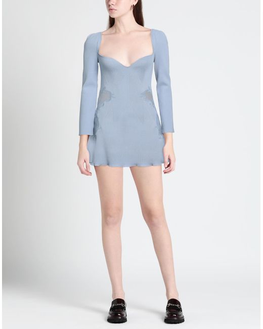 Self-Portrait Blue Mini Dress