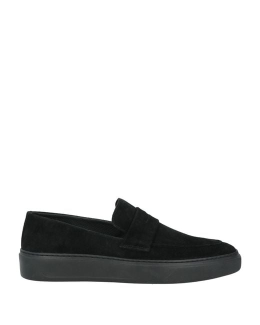 Cerruti 1881 Black Loafers Cow Leather for men