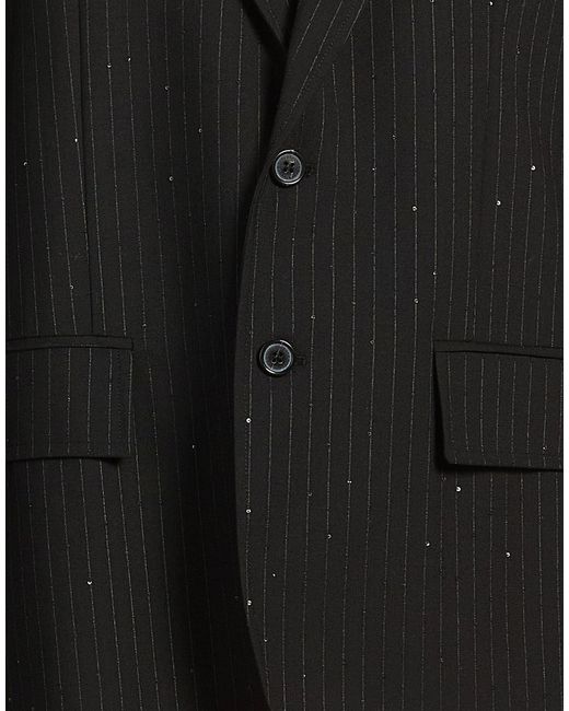 Department 5 Black Blazer Polyester, Virgin Wool, Elastane for men