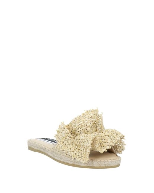 SERGIO ROSSI x MANEBÍ Natural Sandals