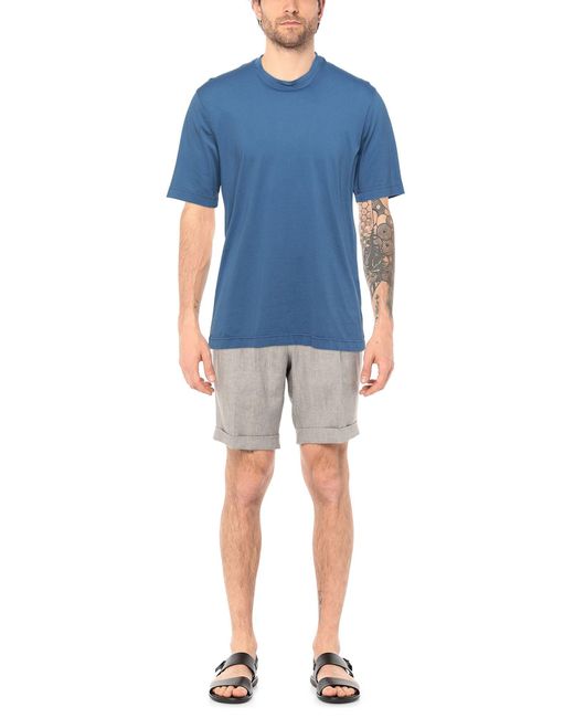 FILIPPO DE LAURENTIIS Blue T-shirt for men