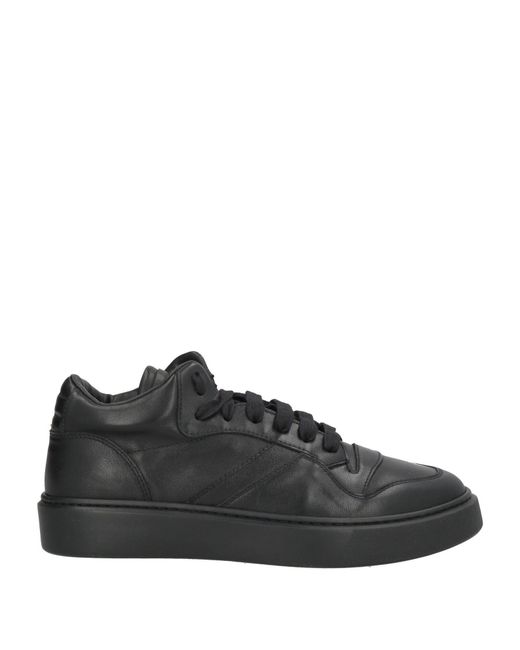 Doucal's Black Sneakers Leather for men