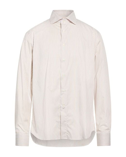 Canali White Shirt Cotton for men