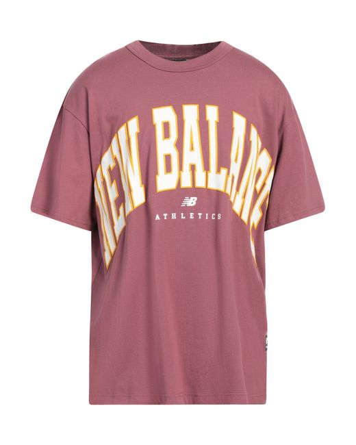 New Balance Pink T-shirt for men