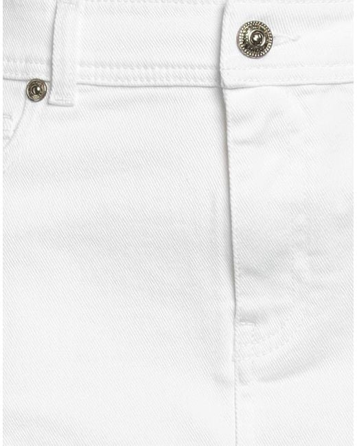 Versace Jeans Couture White Denim Skirt