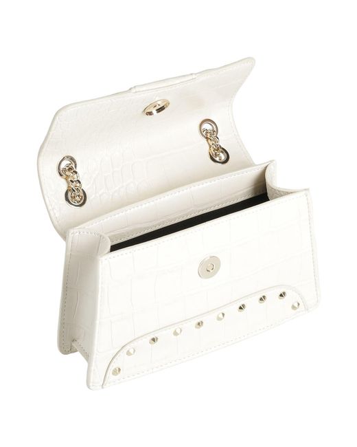 Just Cavalli White Shoulder Bag
