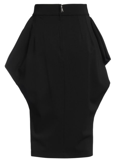 Dolce & Gabbana Black Midi Skirt Viscose, Polyamide, Elastane