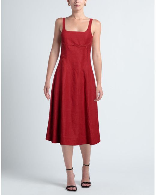 Chloé Red Midi Dress