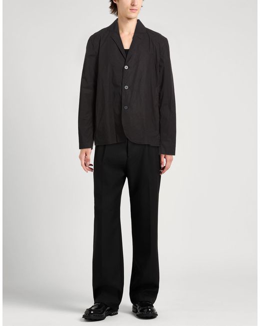Thom Krom Black Blazer Cotton, Elastane for men