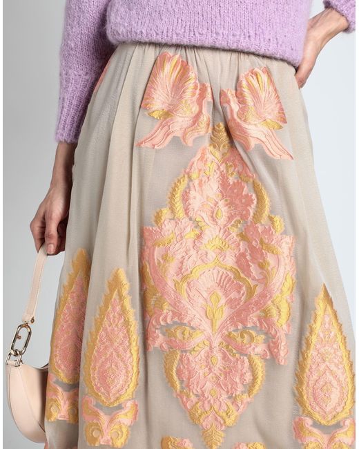 Alberta Ferretti Multicolor Maxi Skirt