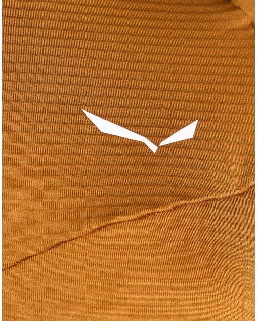 Salewa Brown Pedroc Jacket Recycled Polyester, Elastane