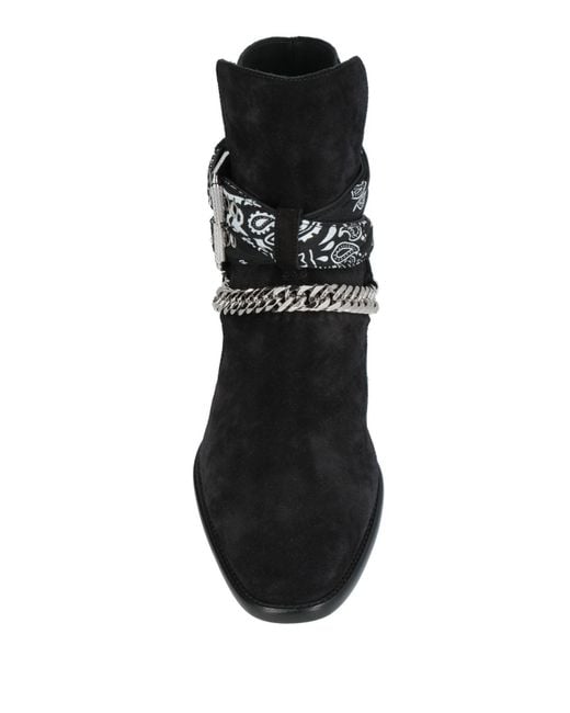 Amiri Black Ankle Boots Leather for men