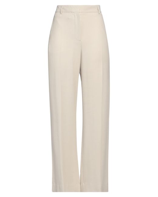 Totême  White Pants Viscose, Wool