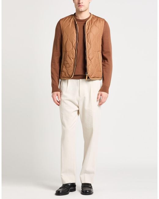 Canali Brown Vest Polyester for men