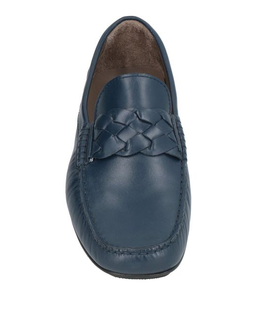 Baldinini Blue Loafers Calfskin for men