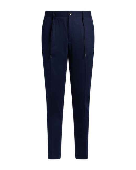 L.b.m. 1911 Blue Pants Virgin Wool for men