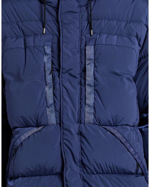 C P Company Blue Puffer Polyamide, Elastane for men