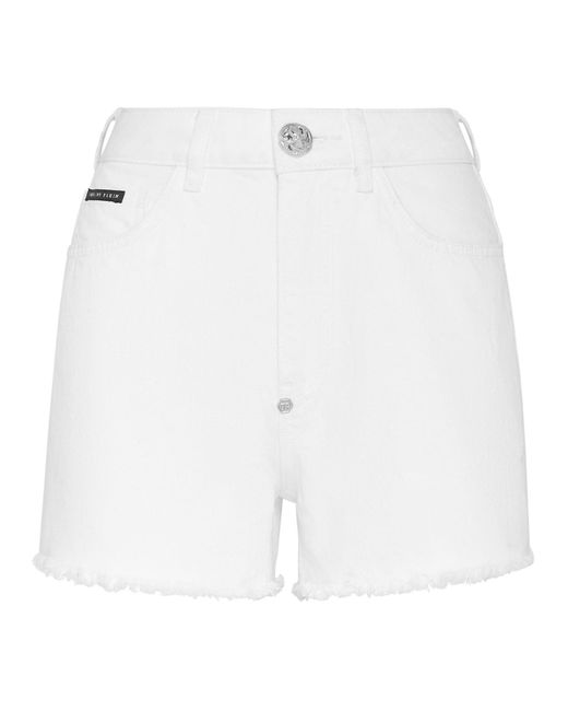 Shorts Jeans di Philipp Plein in White
