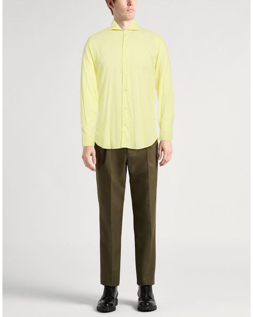 Camisa Fedeli de hombre de color Yellow
