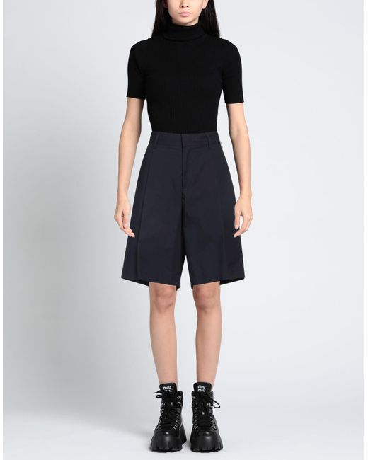 Cellar Door Blue Shorts & Bermuda Shorts Cotton, Elastane