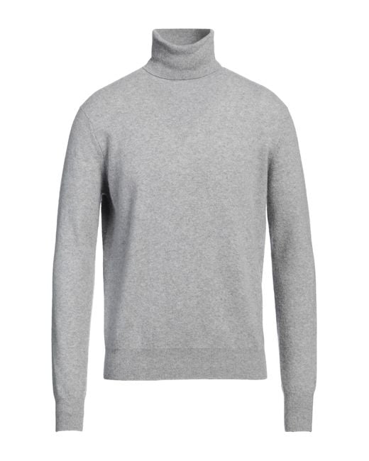 Aragona Gray Turtleneck Wool for men
