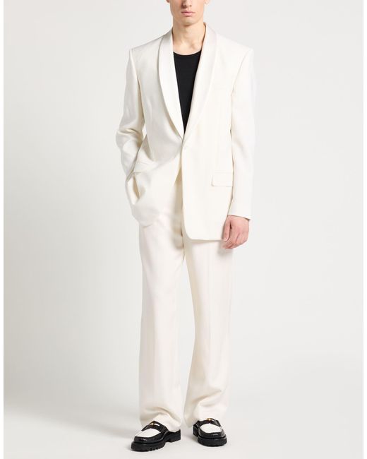 Givenchy White Blazer Wool, Mohair Wool, Silk, Polyester for men