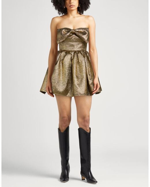 Self-Portrait Natural Mini Dress