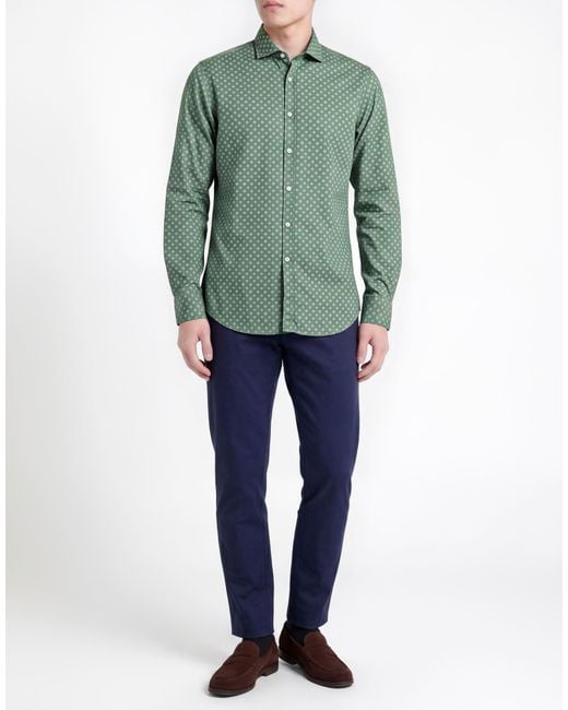 B.D. Baggies Green Shirt Cotton for men