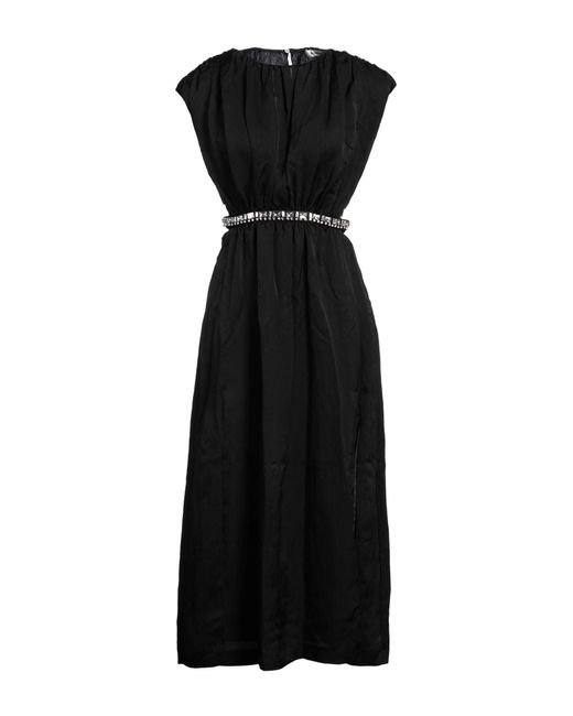 Sandro Black Maxi-Kleid