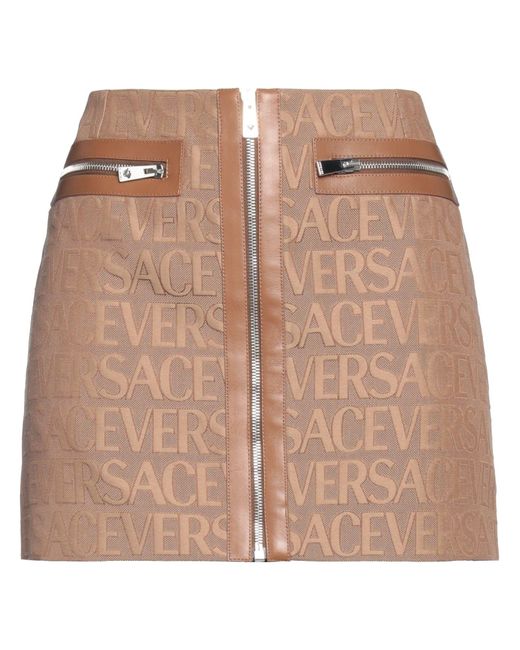 Versace Brown Mini Skirt
