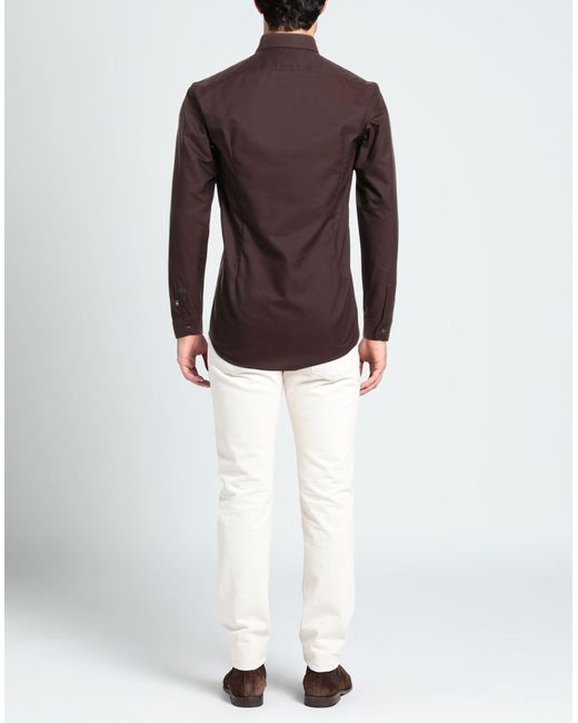 Camisa Daniele Alessandrini de hombre de color Brown