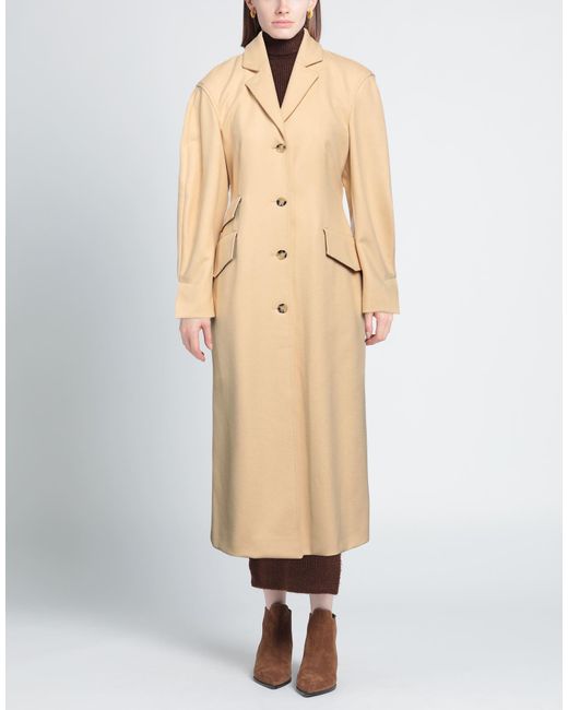Erika Cavallini Semi Couture Natural Coat