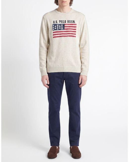 U.S. POLO ASSN. White Jumper for men