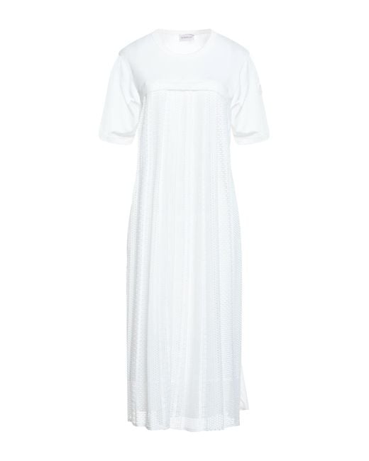 Moncler White Midi Dress