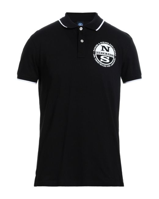 North Sails Black Polo Shirt for men