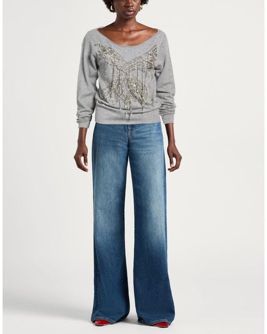 Elisabetta Franchi Gray Sweaters