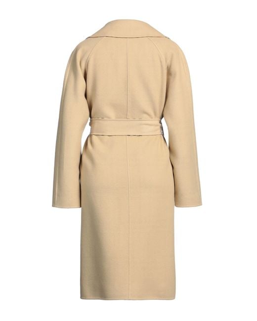 Burberry Natural Coat Wool