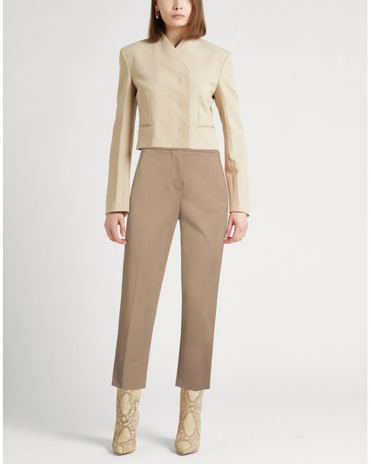 Max Mara Natural Camel Pants Viscose, Polyamide, Elastane