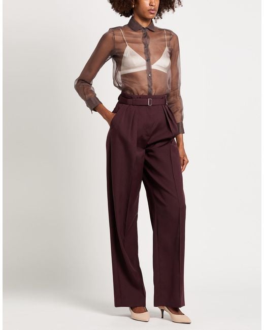 Giorgio Armani Gray Chocolate Shirt Silk