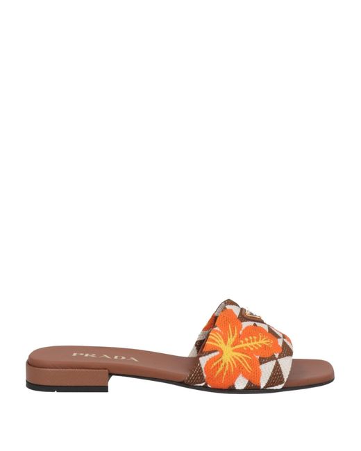 Prada Orange Sandals