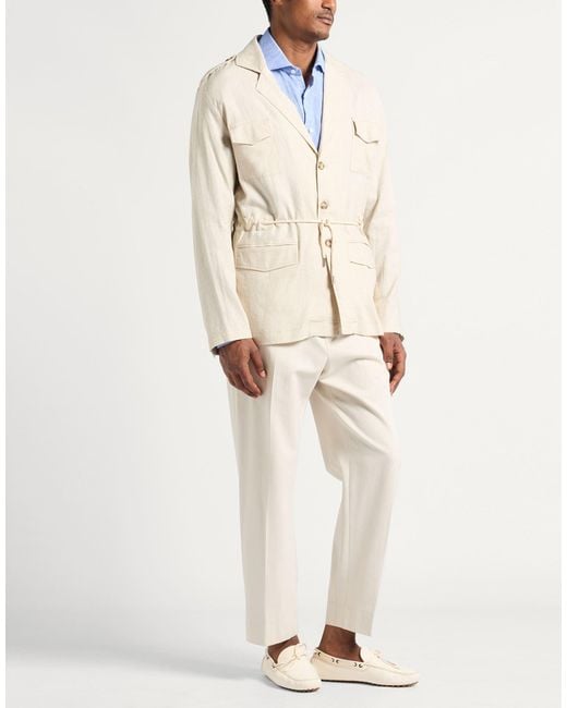 TELAMIRA Natural Jacket Viscose, Linen for men