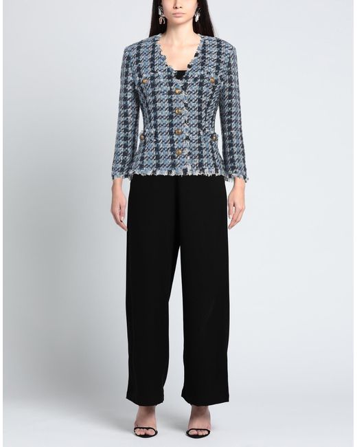 Tagliatore 0205 Blue Jacket Cotton, Viscose, Synthetic Fibers, Acrylic, Polyamide