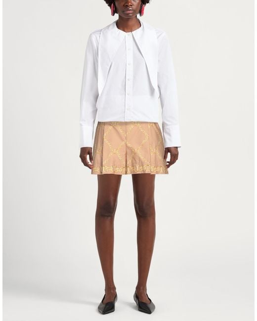 Twinset Natural Shorts & Bermuda Shorts Cotton