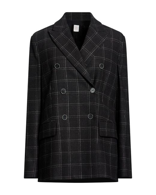 Eleventy Black Blazer Wool, Elastane