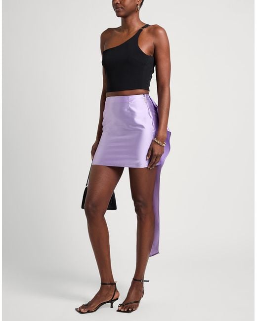 SIMONA CORSELLINI Purple Mini Skirt