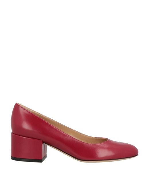 Sergio Rossi Red Pumps Leather
